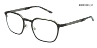 Montura óptica cuadrada de metal para hombre | Gafas de negocios ligeras detail 2