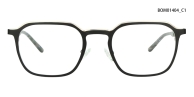 Montura óptica cuadrada de metal para hombre | Gafas de negocios ligeras detail 1