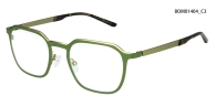 Montura óptica cuadrada de metal para hombre | Gafas de negocios ligeras detail 4