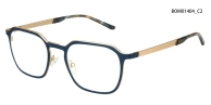 Montura óptica cuadrada de metal para hombre | Gafas de negocios ligeras detail 3